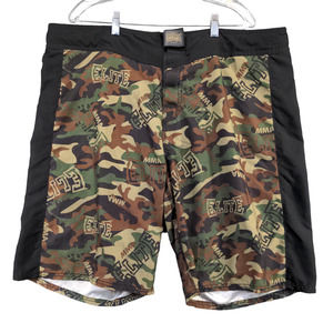 MMA Elite Men's Camo Shorts Multicolor Size XL 100% Polyester